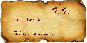 Tari Ibolya névjegykártya